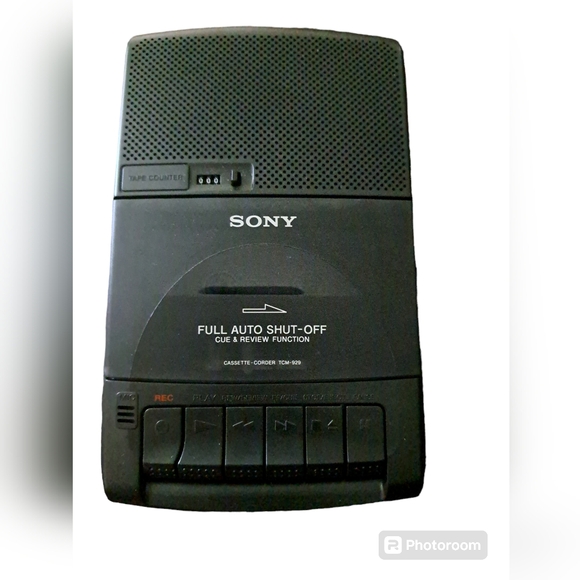 Sony Other - Vintage SONY Cassette Recorder Portable Tape Player TCM-929